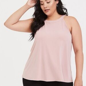 Torrid Dusty Pink Studio Knit Goddess Tank Top